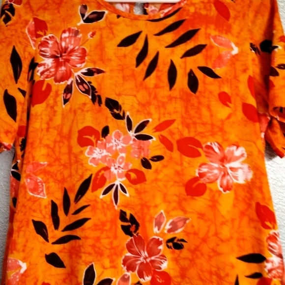 WOMEN'S VINTAGE  LONG FLORAL DRESS SIZE 10 - Picture 4 of 6